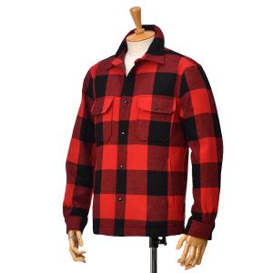 WOOLRICH【ウールリッチ】オーバーシャツ ALASKAN WOOL CHECK OVERSHIRT WOOS0067 バッファローチェック レッドブラック｜cinqessentiel