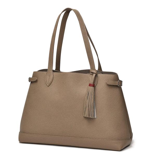 ACATE【アカーテ】トートバッグ LODOS2 ナチュラルシュリンクレザー トープ