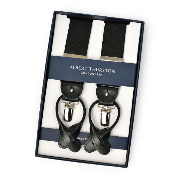 ALBERT THURSTON【アルバートサーストン】サスペンダー/ブレイシス 35MM AT-BL...