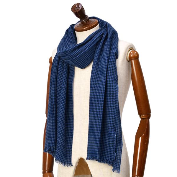 19 ANDREA'S 47【アンドレアズ】ストール ERIK 7719 PETREL カシミヤ 千...