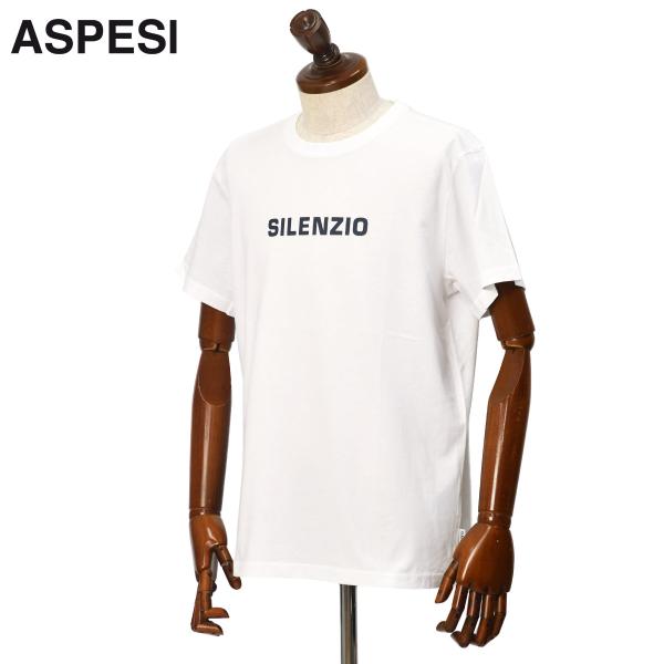 ASPESI【アスペジ】プリントTシャツ T-SHIRT SILENZIO AY27 A335 01...