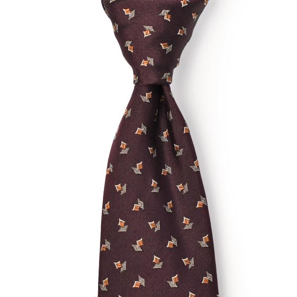 Atto Vannucci【アットヴァンヌッチ】ネクタイ 20248 セッテピエゲ シルク 小紋 ボ...