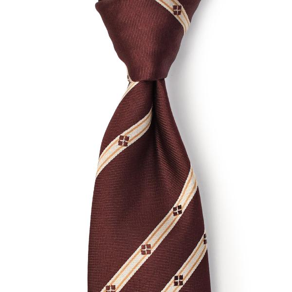 Atto Vannucci【アットヴァンヌッチ】ネクタイ 30258 セッテピエゲ シルク ストライ...