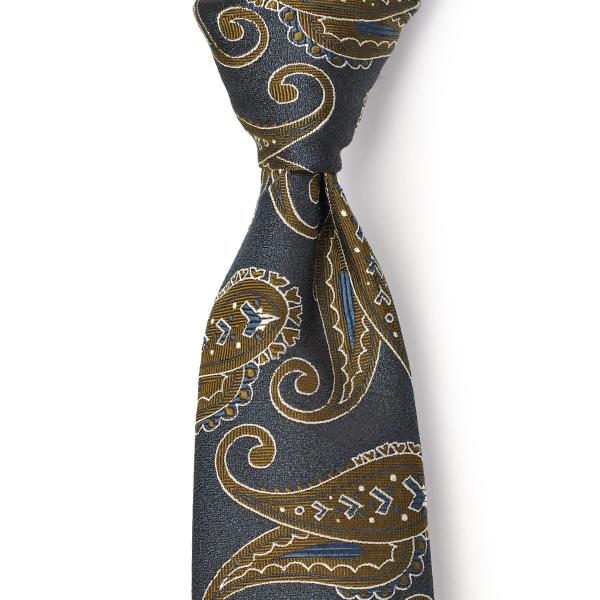 Atto Vannucci【アットヴァンヌッチ】ネクタイ 30263 セッテピエゲ シルク ペイズリ...