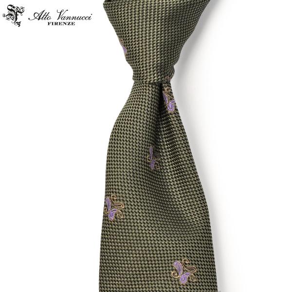 【ポイント5倍】Atto Vannucci【アットヴァンヌッチ】ネクタイ 30022 セッテピエゲ ...