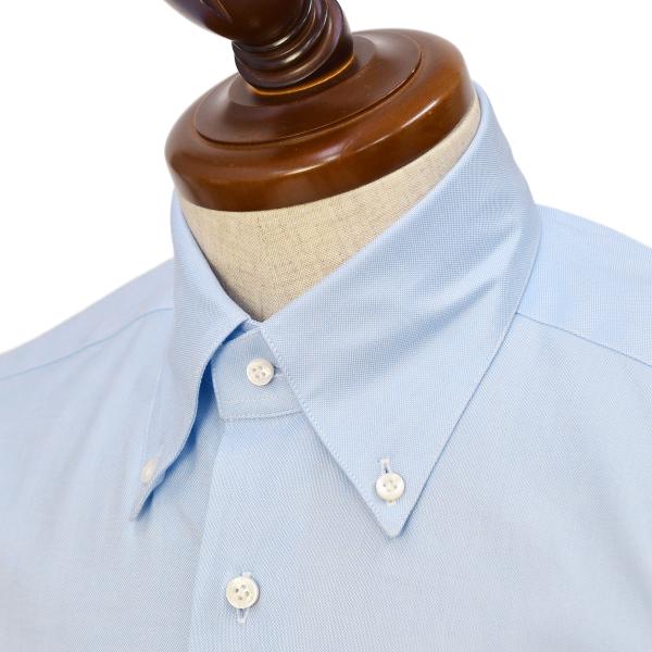 BARBA【バルバ】ボタンダウンシャツ BRK 47081 2 コットン オックスフォード サックス