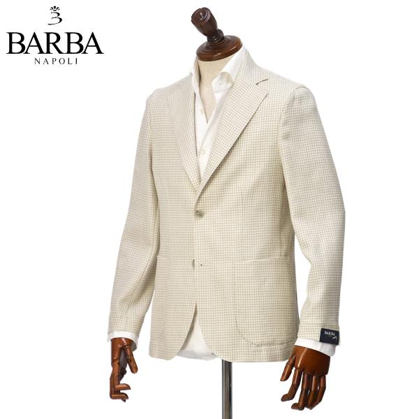 BARBA【バルバ】シングルジャケット EASY J1 53015 10 ウール シルク リネン 千...