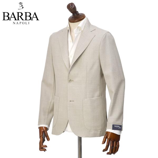 BARBA【バルバ】シングルジャケット EASY J1 53079 18 ウール ホップサック ベー...