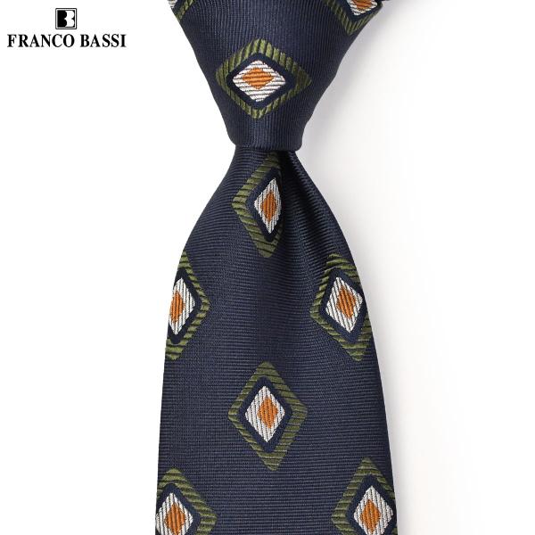 FRANCOBASSI【フランコバッシ】ネクタイ U23I D28-L 5 シルク ジオメトリック ...