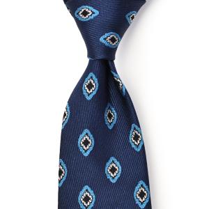 タイユアタイTIE YOUR TIEセッテピエゲシルクビジネス小紋柄ネクタイ青 TIE YOUR TIE（タイユアタイ） TIEYOURTIE【タイユアタイ】ネクタイ