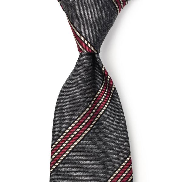 FRANCO BASSI【フランコバッシ】ネクタイ A004-AL 4 シルク ストライプ インディ...