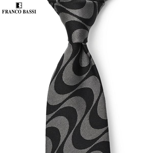 FRANCO BASSI【フランコバッシ】ネクタイ A147-OL 5 シルク コットン ウェーブ ...