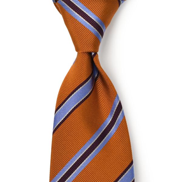 FRANCO BASSI【フランコバッシ】ネクタイ B138-N 1 シルクコットン ストライプ オ...