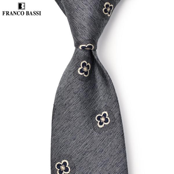 FRANCO BASSI【フランコバッシ】ネクタイ C200 1 シルク 小紋 インディゴ