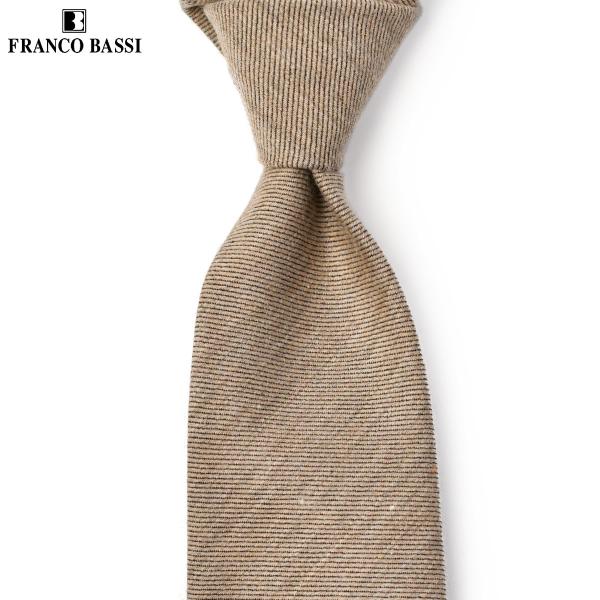 FRANCO BASSI【フランコバッシ】ネクタイ A429A 1 ウール シルク パールグレー