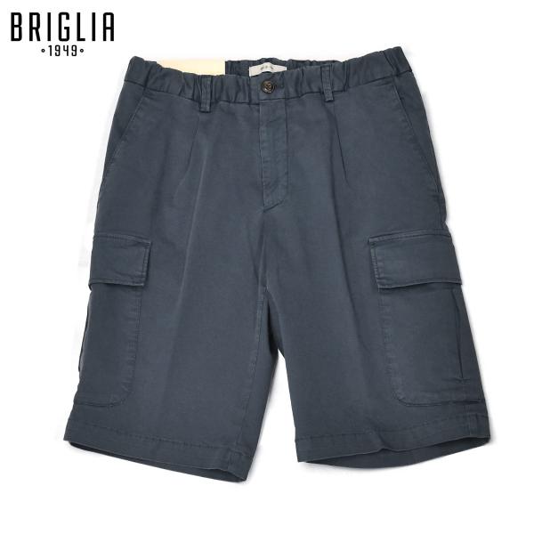 BRIGLIA1949【ブリリア1949】ワンプリーツ イージーカーゴショーツ NEWPORT 30...