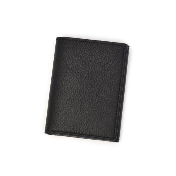 CISEI【チセイ/シセイ】レザーウォレット  P1030 LD NERO シボ革 3つ折り ブラッ...