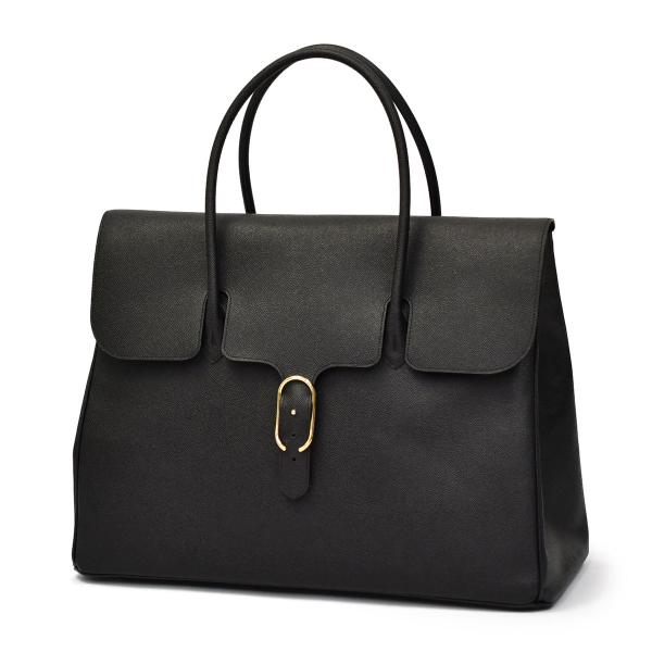 CISEI【チセイ/シセイ】フラップ付きトートバッグL 983 132 WLS NERO 型押し ブ...