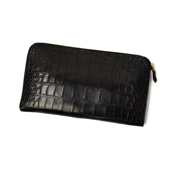CISEI【チセイ/シセイ】CROCODILE clutch bag BLACK (クロコダイル  ...