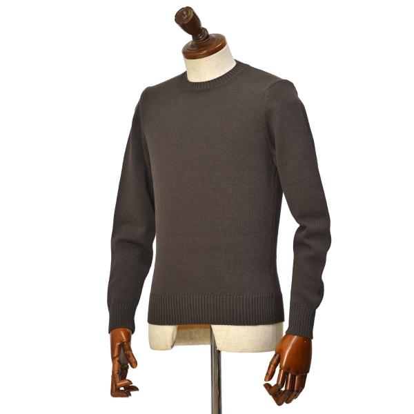 Drumohr【ドルモア】クルーネックニット D8Z103 D13 470 コットン 8G ブラウン