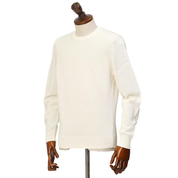 Drumohr【ドルモア】クルーネックニット D8Z103 D13 120 コットン 8G ホワイト