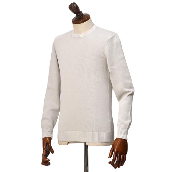 FEDELI【フェデーリ】クルーネックニット ARG.8 ML. GIZA L. DUSTY 58 ...