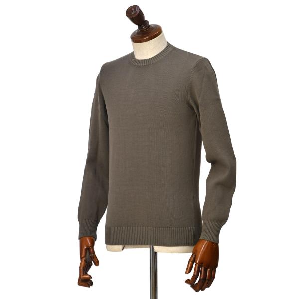 FEDELI【フェデーリ】クルーネックニット ARG.8 ML. GIZA L. DUSTY 43 ...