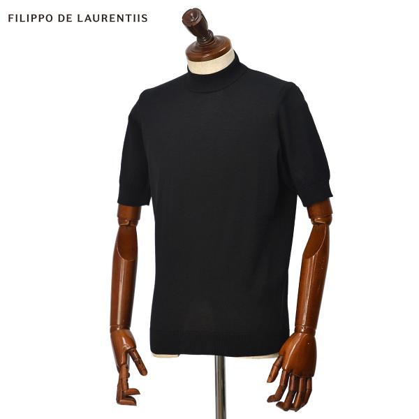 FILIPPO DE LAURENTIIS【フィリッポ デ ローレンティス】半袖モックネックニット ...