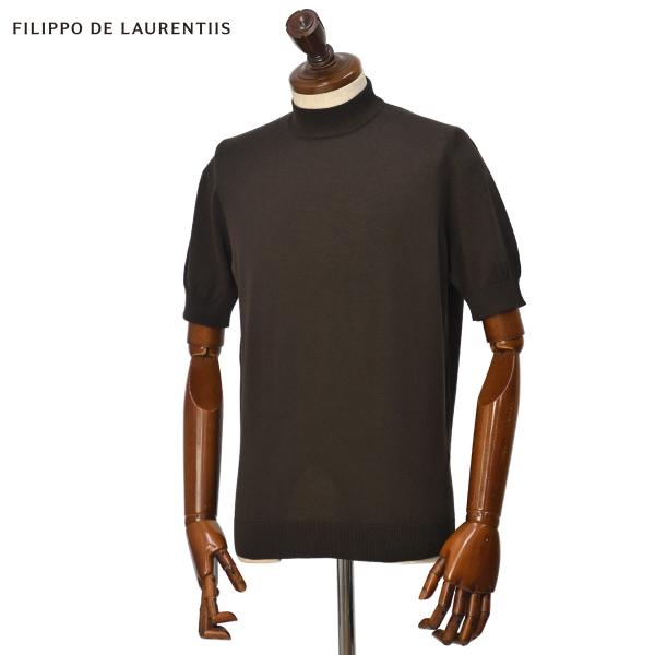 FILIPPO DE LAURENTIIS【フィリッポ デ ローレンティス】半袖モックネックニット ...