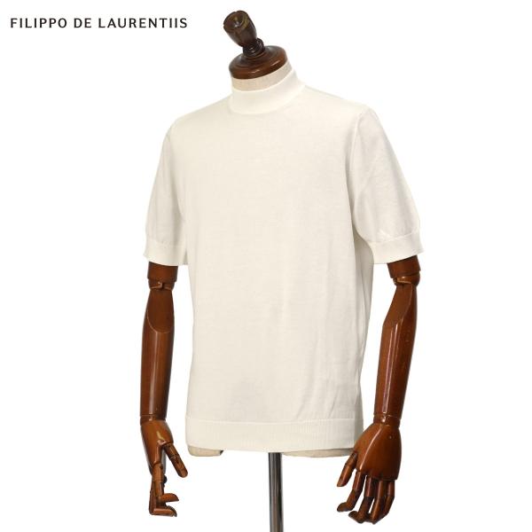 FILIPPO DE LAURENTIIS【フィリッポ デ ローレンティス】半袖モックネックニット ...