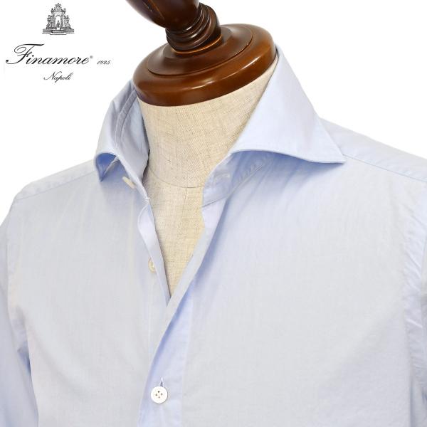 Finamore【フィナモレ】シャツ PIERO BALI C0633E 2 コットン ツイル サッ...