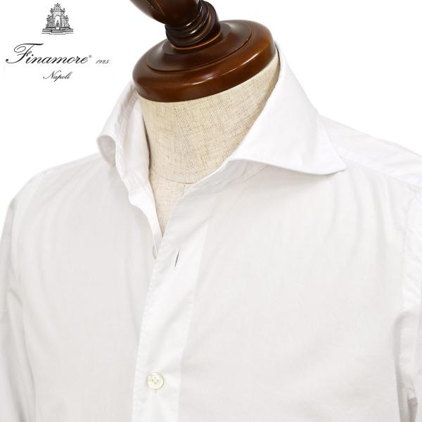 Finamore【フィナモレ】シャツ PIERO BALI C0633E 1 コットン ツイル ホワ...