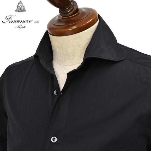Finamore【フィナモレ】シャツ PIERO BALI C0617E 5 コットン ポプリン ブ...