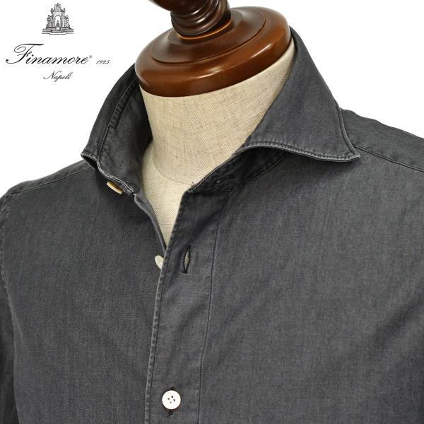 Finamore【フィナモレ】シャツ PIERO BALI C0505D 101 コットン デニム ...