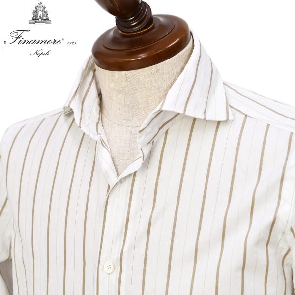 Finamore【フィナモレ】シャツ PIERO BALI P5052 2 コットン オルタネイトス...
