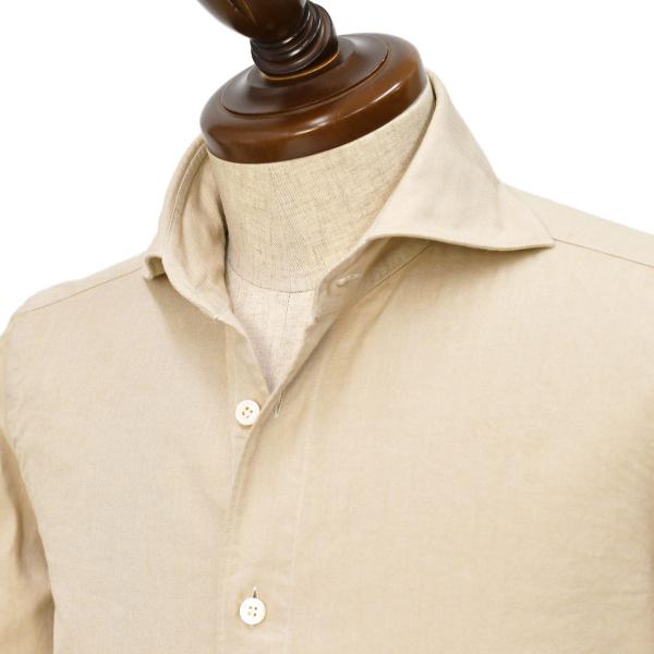 Finamore【フィナモレ】シャツ PIERO BALI A5061 2 コットン フランネル ツ...