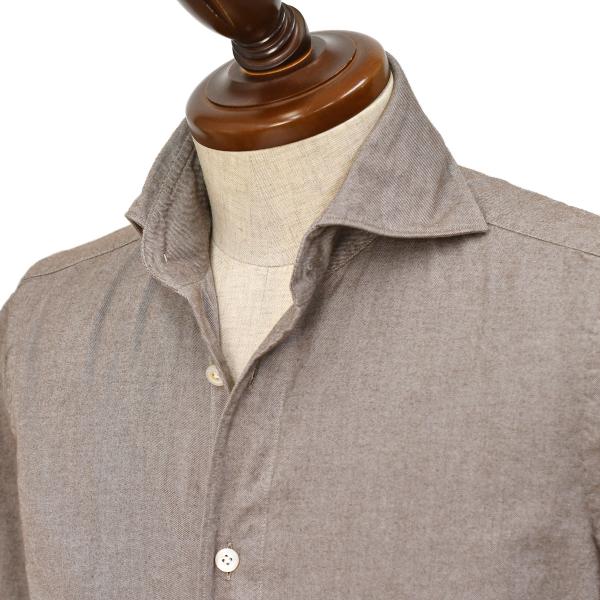Finamore【フィナモレ】シャツ PIERO BALI A5061 5 コットン フランネル ツ...