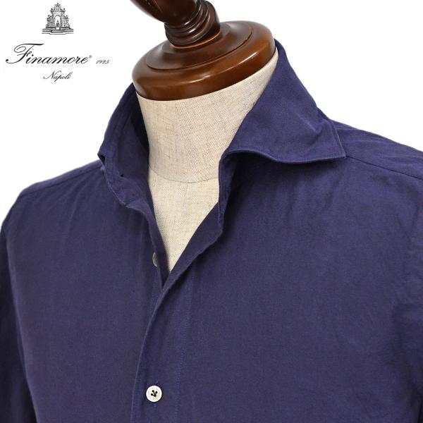 Finamore【フィナモレ】シャツ PIERO BALI A5061 14 コットン フランネル ...
