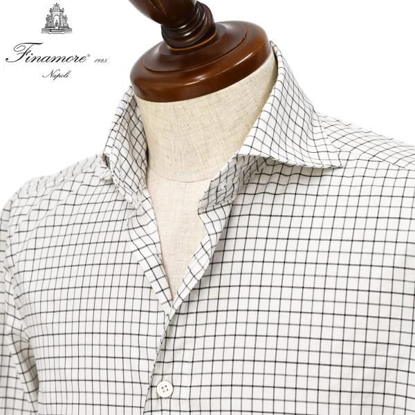 Finamore【フィナモレ】シャツ PIERO BALI M0005 1 コットン グラフチェック...