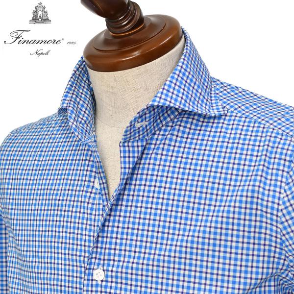 【SALE】Finamore【フィナモレ】シャツ PIERO BALI C0492 1 コットン チ...