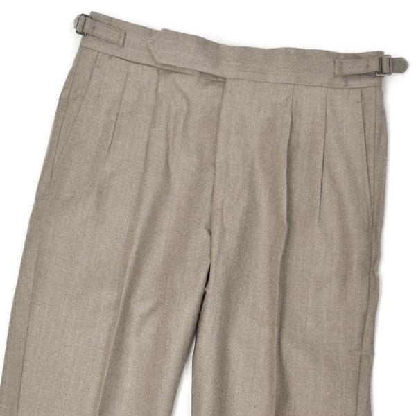 GERMANO【ジェルマーノ】ツープリーツ サイドアジャスター ベルトレスパンツ 3TF 9611 ...