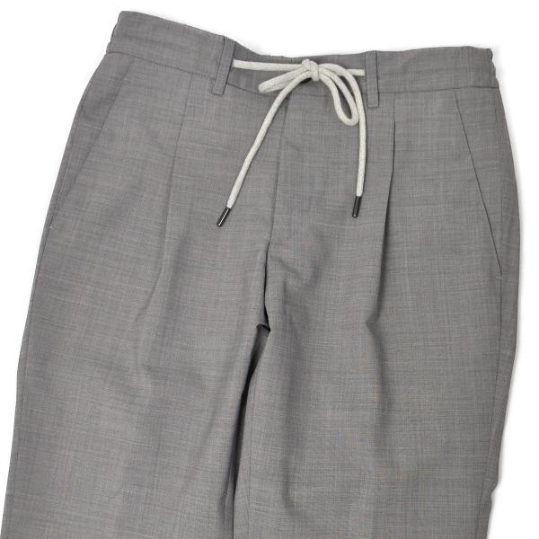 GERMANO【ジェルマーノ】ドローコード付きワンプリーツパンツ 36B TOKYO FIT 961...
