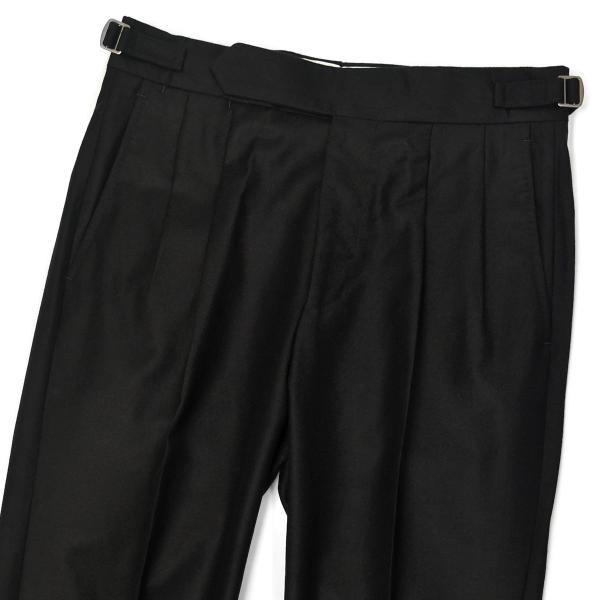 GERMANO【ジェルマーノ】ツープリーツ サイドアジャスター ベルトレスパンツ 3TF 3611 ...