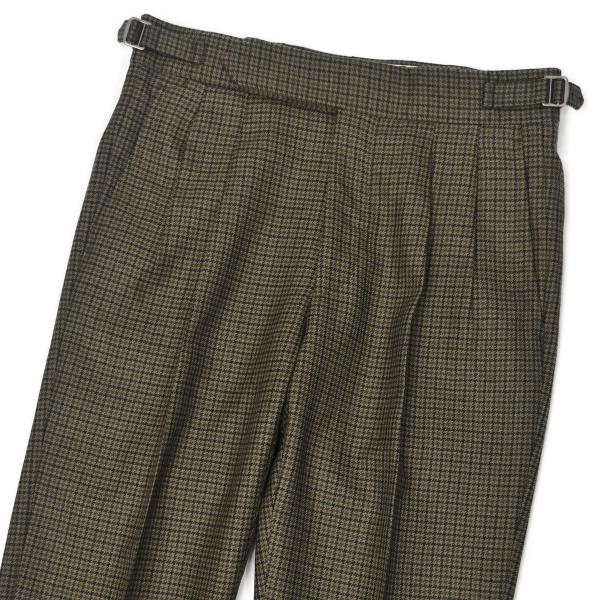 GERMANO【ジェルマーノ】ツープリーツ サイドアジャスター ベルトレスパンツ 3TF 3627 ...