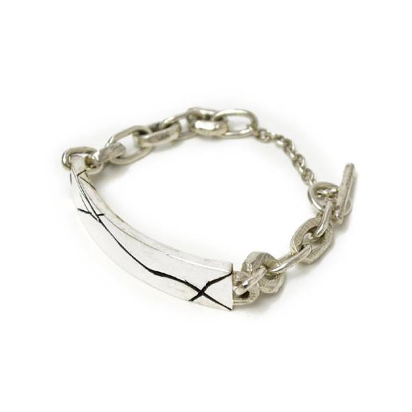 Henson【ヘンソン】 ブレスレット CRACKED ID BRACELET silver（シルバ...