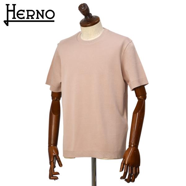 HERNO【ヘルノ】クルーネックジャージーTシャツ JG000206U 52059 4039 コット...