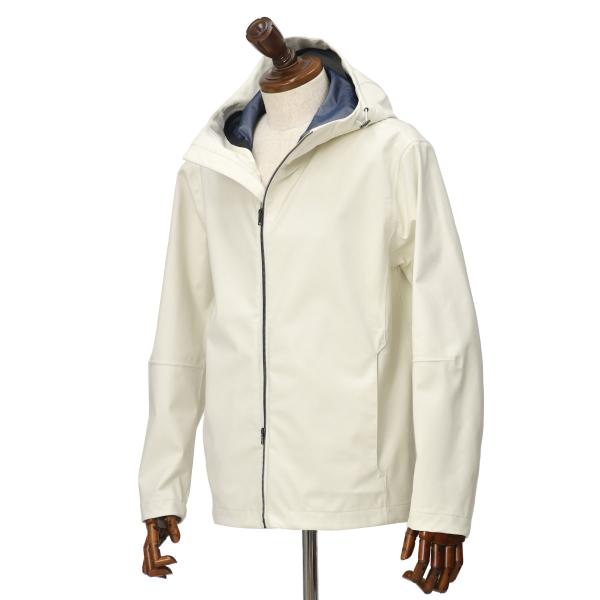 HERNO【ヘルノ】フーデッドブルゾン GI000492U 33410 1100 ウール オフホワイ...