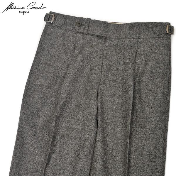 【ポイント5倍】Massimo Corrado【マッシモ コラード】ワンプリーツサイドアジャスターパ...