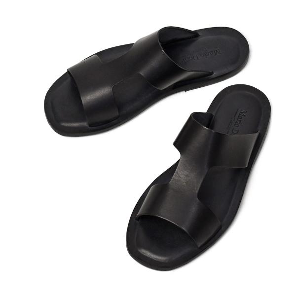 Mario Doni【マリオ ドーニ】Hストラップ レザーサンダル Colonnata ブラック