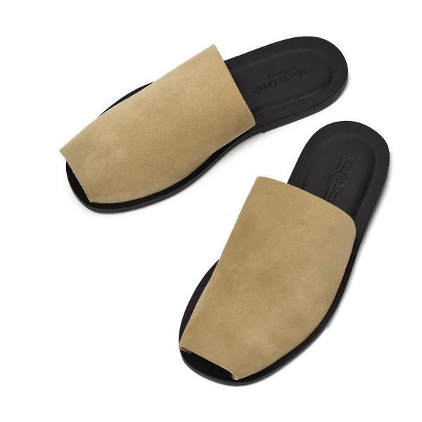 Mario Doni【マリオ ドーニ】スエード オープントウミュール Bucine カプチーノ